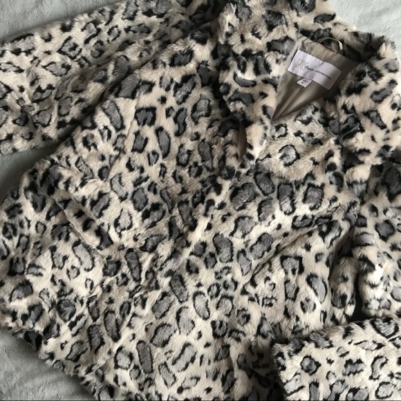 french connection leopard coat
